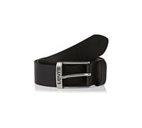 New Duncan Leather Belt en Noir 226927 59 [36" - 90cm]