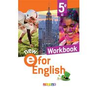 NEW E For English - Anglais 5e Ed. 2022 - Workbook - Mélanie Herment - Didier - broché - Scolaire / Universitaire