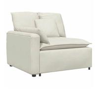 NEW Élément pour canapé - vidaxL - Module d'extrémité d'accoudoir de canapé modulaire avec coussins crème 100 cm - Accessoire cana