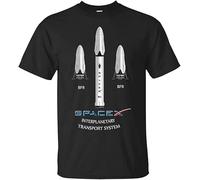 New Elon Musk Mars Bfr Rocket Launch Falcon Heavy Black T-Shirt