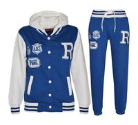 New Enfants Filles Garçons Baseball Survêtement Veste Capuche Bas Set Taille