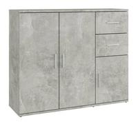 *NEW Enfilade Commode intérieure - Buffet Gris béton 91x29,5x75 cm Classique - Bois d'ingénierie CL27036