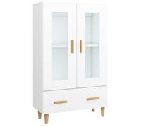 *NEW Enfilade Commode intérieure - Buffet haut Blanc 70x31x115 cm Classique - Bois d'ingénierie CL58806