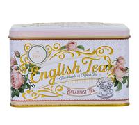 New English Teas Breakfast Tea en Boîte Métallique, 40 Sachets