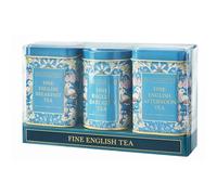 New English Teas Song Thrush and Berries Lot de 3 mini boîtes à thé - English Breakfast, Earl Grey et English Afternoon