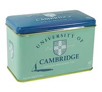 New English Teas Thé Anglais, 40 English Breakfast Sachets de Thé dans Boîte Métallique Classique Authentique Cambridge, Menthe, 80 g