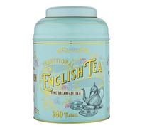 New English Teas Vintage Victorian Tea Tin with 240 English Breakfast teabags