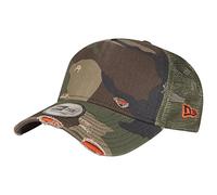 New Era Adjustable Trucker Cap - Distressed Wood Camo