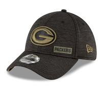 New Era Green Bay Packers 39thirty Cap Salute to Service 2020 Black - L-XL