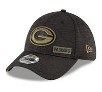 New Era 39Thirty Casquette Salut Pour Service - Vert Bay Packers - M/L