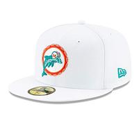 New Era 59Fifty Cap - NFL Retro Miami Dolphins Blanc