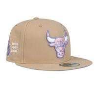 New Era 9Fifty Snapback Cap - Chicago Bulls camel purple