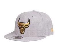 New Era 9Fifty Snapback Cap Chicago Bulls heather gris gold