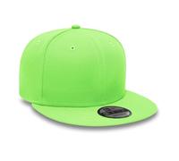 New Era 9Fifty Snapback Cap Neon Green Tonal Blank - Casquette unisexe sans logo