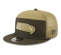 New Era 9Fifty Split Panel Cap - SALUTE Seattle Seahawks