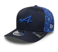 Casquette 9FIFTY Stretch Snap Alpine Racing All Over Print Bleu Marine (FR/ES, Alpha/Lettres, S, M, Bleu)