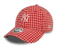 New Era 9Forty Femme Cap - Houndstooth NY Yankees Rouge