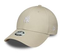 Casquette New Era Mini Logo 9FORTY New York Yankees beige blanc femme