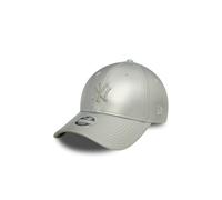 New Era 9Forty Femme Cap - Similicuir NY Yankees Argent