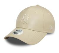 Casquette New Era Midi PU 9Forty MLB New York Yankees beige femme