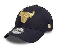 New Era 9Forty Strapback Cap - Metallic Chicago Bulls