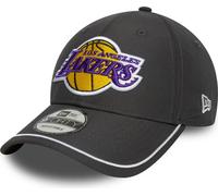 Casquette New Era Piping 9FORTY Los Angeles Lakers noir pur jaune lilas
