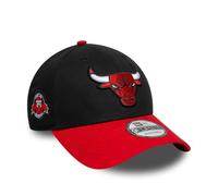 Casquette New Era NBA Side Patch 9FORTY Chicago Bulls noir rouge blanc