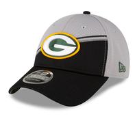 New Era Green Bay Packers NFL 2023 Sideline Grey Black 9Forty Stretch Snapback Cap - One-Size