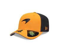 New Era McLaren F1 2025 9SEVENTY Casquette de baseball pour adultes, édition Lando Norris, casquette de camionneur en maille orange et grise, orange/noir, Taille unique