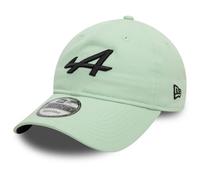 New Era Alpine F1 9TWENTY Casquette de baseball, vert pastel, logo noir, réglable, Vert, Taille unique
