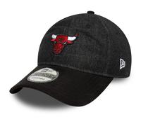 Casquette New Era NBA Denim Midi 9TWENTY Chicago Bulls noir rouge blanc