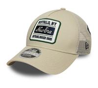 New Era 9twenty Trucker Cap - M-Crown Brand Patches Beige