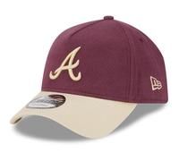 New Era A-Frame 9forty Cap Moleskin Atlanta Braves Maroon