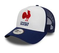 New Era A-Frame French Federation of Rugby Trucker Cap - Essential - Blanc/Bleu