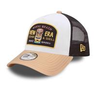 New Era A-Frame Location Icon Casquette trucker Waikiki Beach Blanc/orange clair
