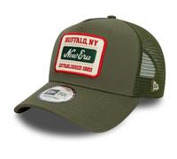 New Era A-Frame Mesh Trucker Cap - Brand Patch Olive