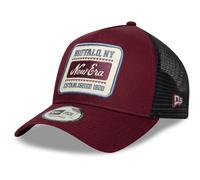 New Era Patch Trucker Casquette réglable avec logo NE Rouge foncé Taille unique