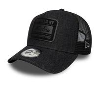 New Era A-Frame Mesh Trucker Cap - Denim Brand Patch Noir