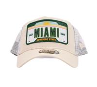 New Era A-Frame Mesh Trucker Cap - Miami State Plate
