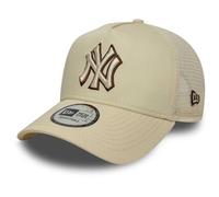 New Era A-Frame Mesh Trucker Cap - New York Yankees Beige