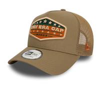 New Era A-Frame Mesh Trucker Cap - VINTAGE BRAND khaki