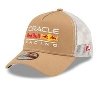 New Era A-Frame Snapback Trucker Cap - Red Bull Racing Khaki