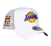 New Era A-Frame Trucker Cap - 75th Los Angeles Lakers Blanc