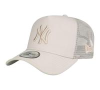 New Era A-Frame Trucker Cap - New York Yankees Beige Tonal