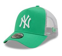 New Era New York Yankees MLB Tonal Mesh Green A-Frame Adjustable Trucker Cap - One-Size