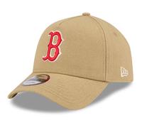 New Era A-Frame Trucker Lin Cap - Boston Red Sox Beige