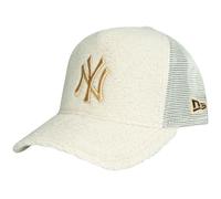 New Era A-Frame Trucker Sherpa Cap - Borg NY Yankees Beige