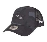 New Era Adjustable A-Frame Trucker Cap - Brand Patch Dark