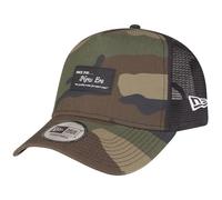 New Era Adjustable A-Frame Trucker Cap - Brand Patch Wood