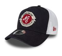 New Era Adjustable A-Frame Trucker Cap Washed Navy